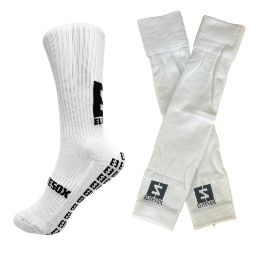 Greppstrumpor och Sleeves Vita/Vita