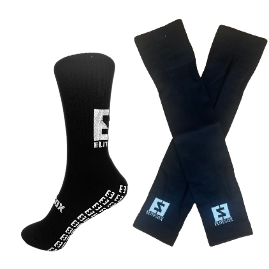 Greppstrumpor och Sleeves Svarta/Svarta